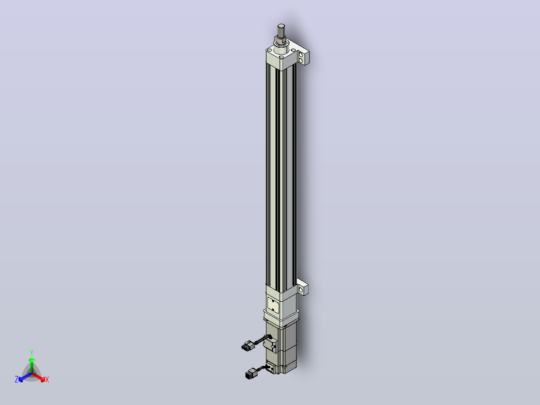 轻载电动缸TPA-ESR40-1210C-L500-M-LB-W-P40-C3主视图