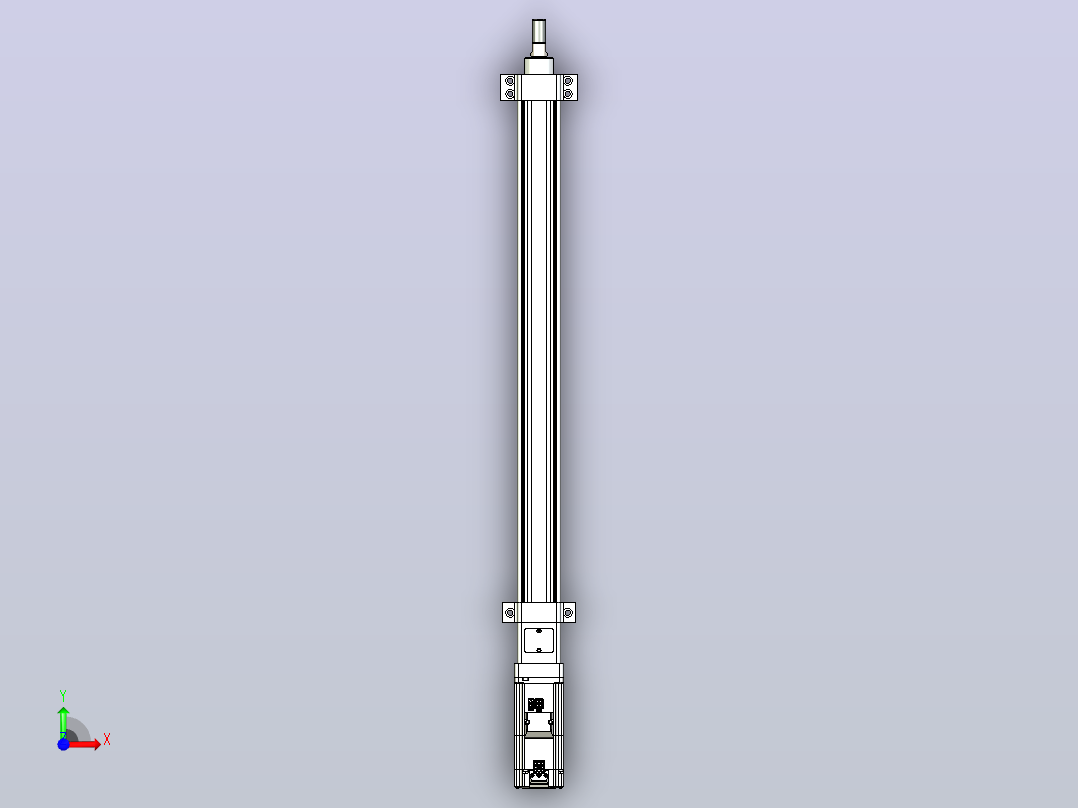 轻载电动缸TPA-ESR40-1210C-L500-M-LB-W-P40-C3前视图