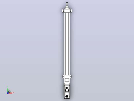 轻载电动缸TPA-ESR40-1210C-L500-M-LB-W-P40-C3前视缩略图