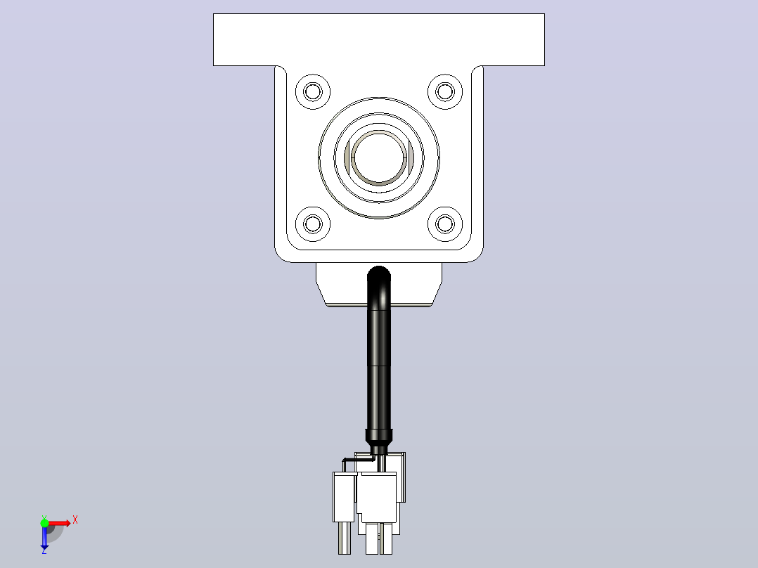 轻载电动缸TPA-ESR40-1210C-L500-M-LB-W-P40-C3俯视图
