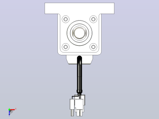 轻载电动缸TPA-ESR40-1210C-L500-M-LB-W-P40-C3俯视缩略图