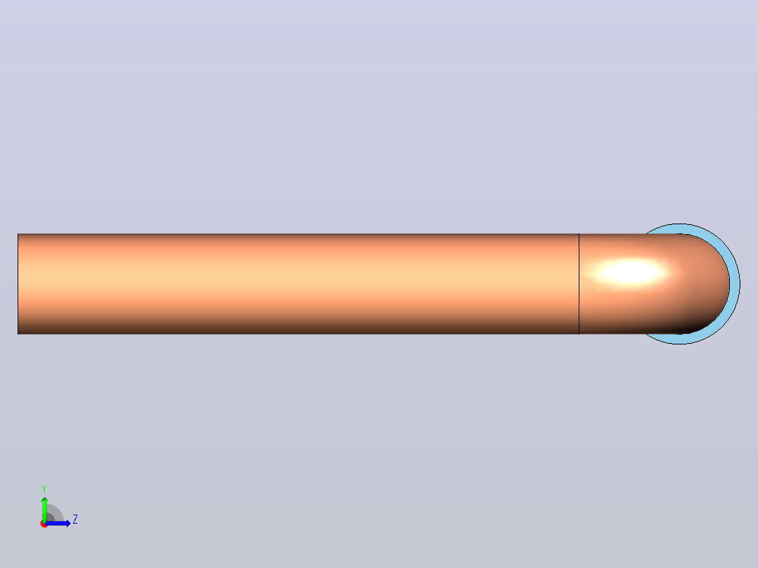 插头连接器Wirebridge_3.175xD0.6mm左视图