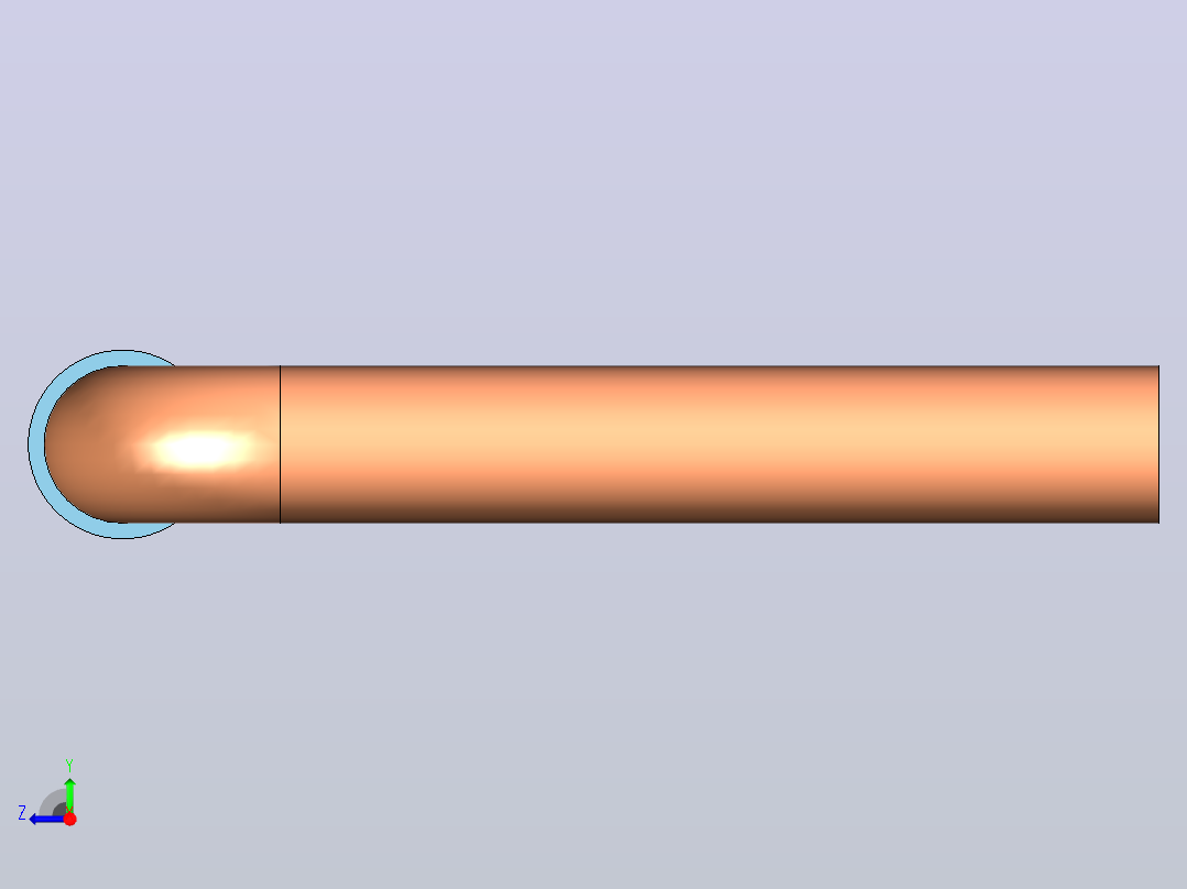 插头连接器Wirebridge_3.175xD0.6mm右视图
