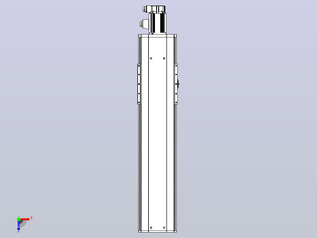 日规模组半封闭丝杆TPA-HNR-220D-3210C-L650-M-C-P1K-N3俯视图