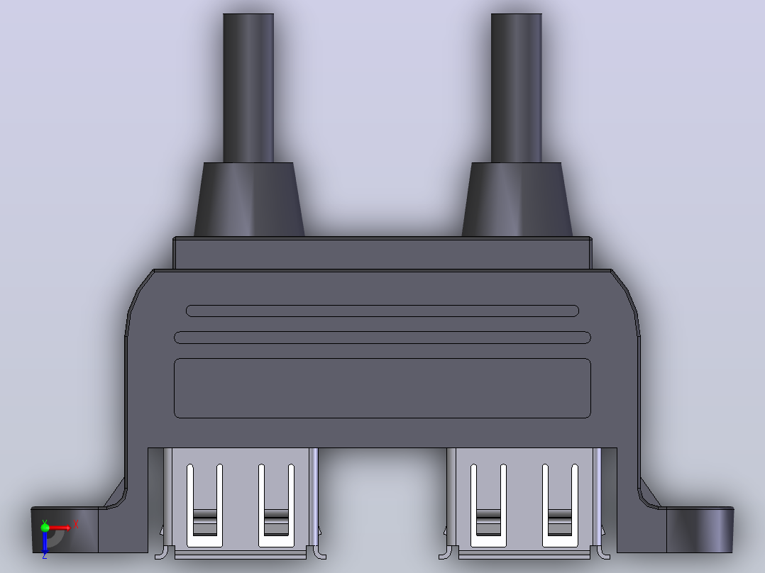 USB3.0接口(1)俯视图