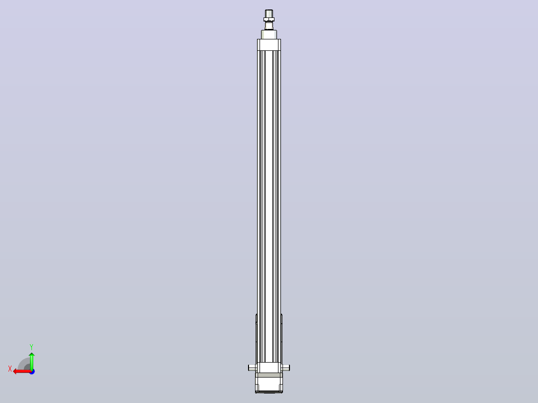 轻载电动缸TPA-ESR40-1210C-L600-MR-TC-W-P40-C3后视图
