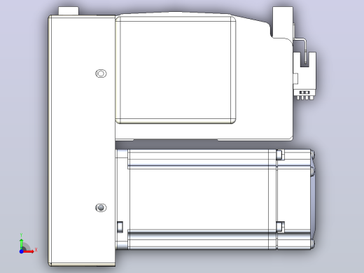 皮带直线轴半封闭可选导轨TPA-HNB-140D-120-L1450-LP-Y-P40-N3前视缩略图