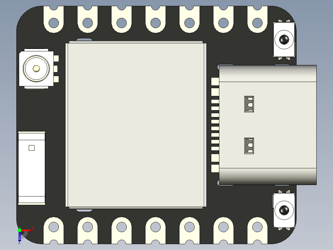 Seeed Studio Xiao ESP32 C6蓝牙开发板俯视图