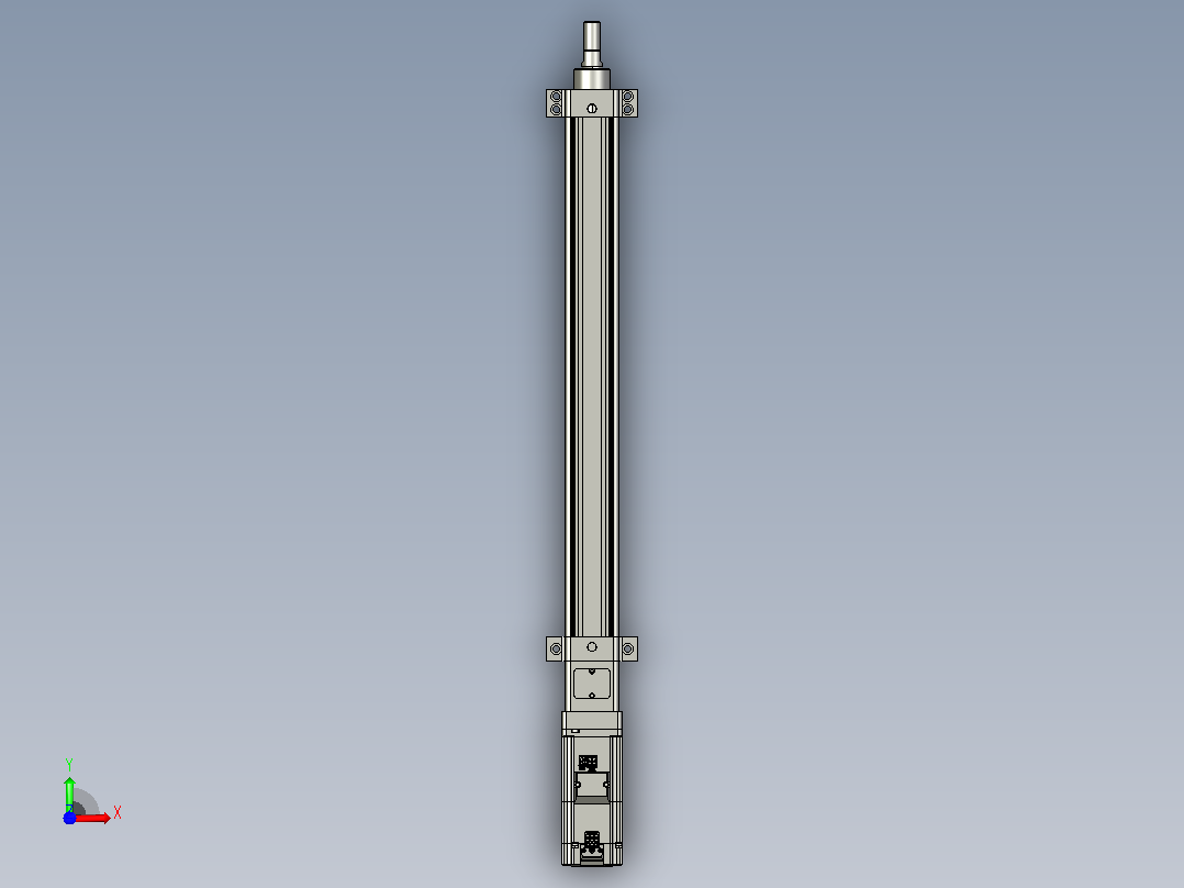 轻载电动缸TPA-ESR40-1210C-L400-M-LB-W-P40-C3前视图