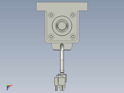 轻载电动缸TPA-ESR40-1210C-L400-M-LB-W-P40-C3俯视缩略图