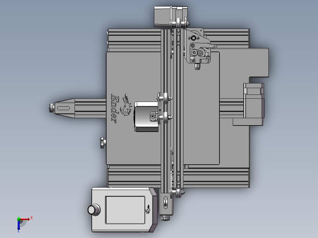 Creality Ender 3 V2-3D打印机俯视图