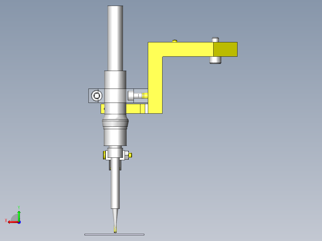 带空气吹扫的钎焊机械手后视图