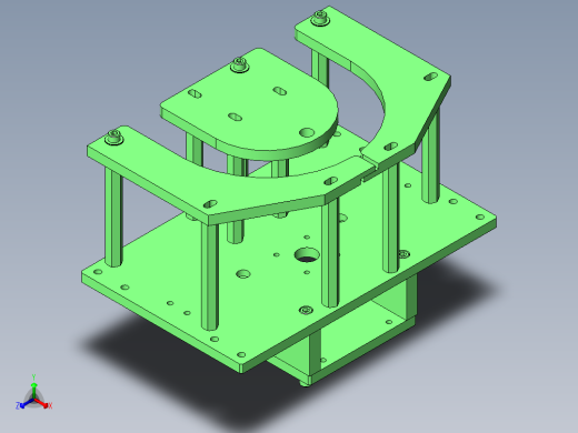 回转台高度微调整机构