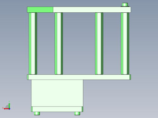 回转台高度微调整机构后视缩略图