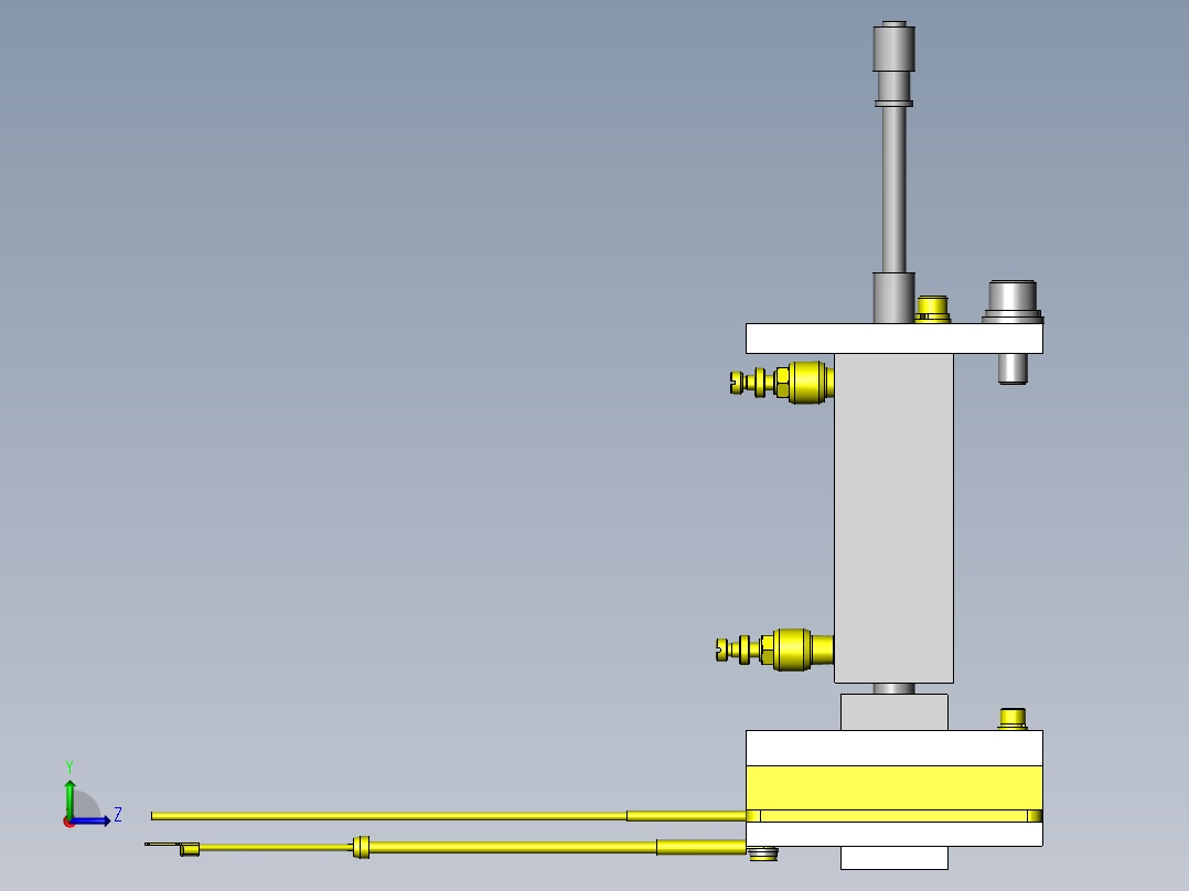 简易熔敷机构左视图