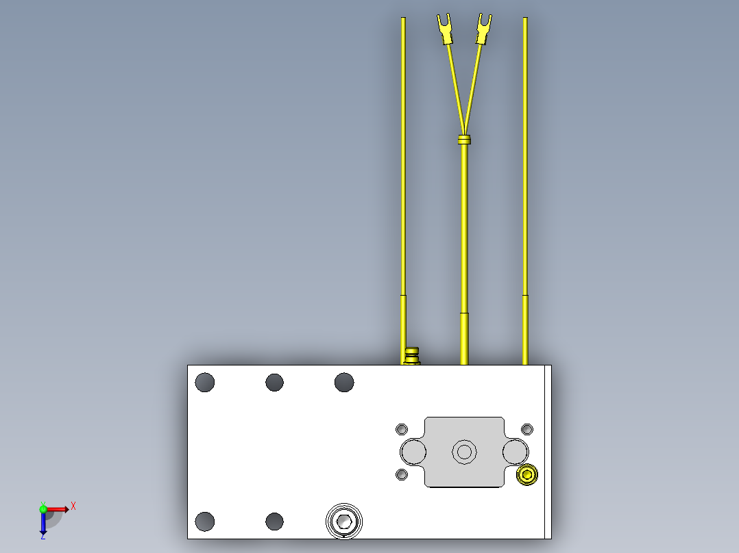 简易熔敷机构俯视图