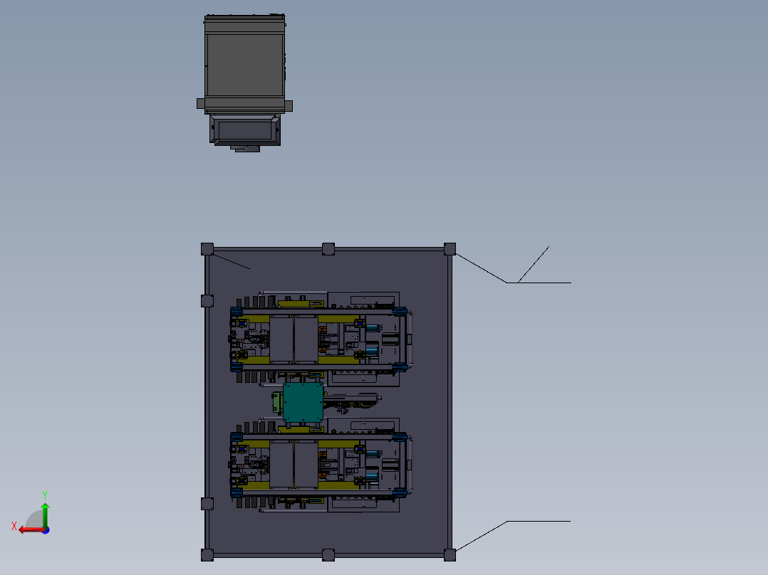 双工位激光焊接设备sw17后视图