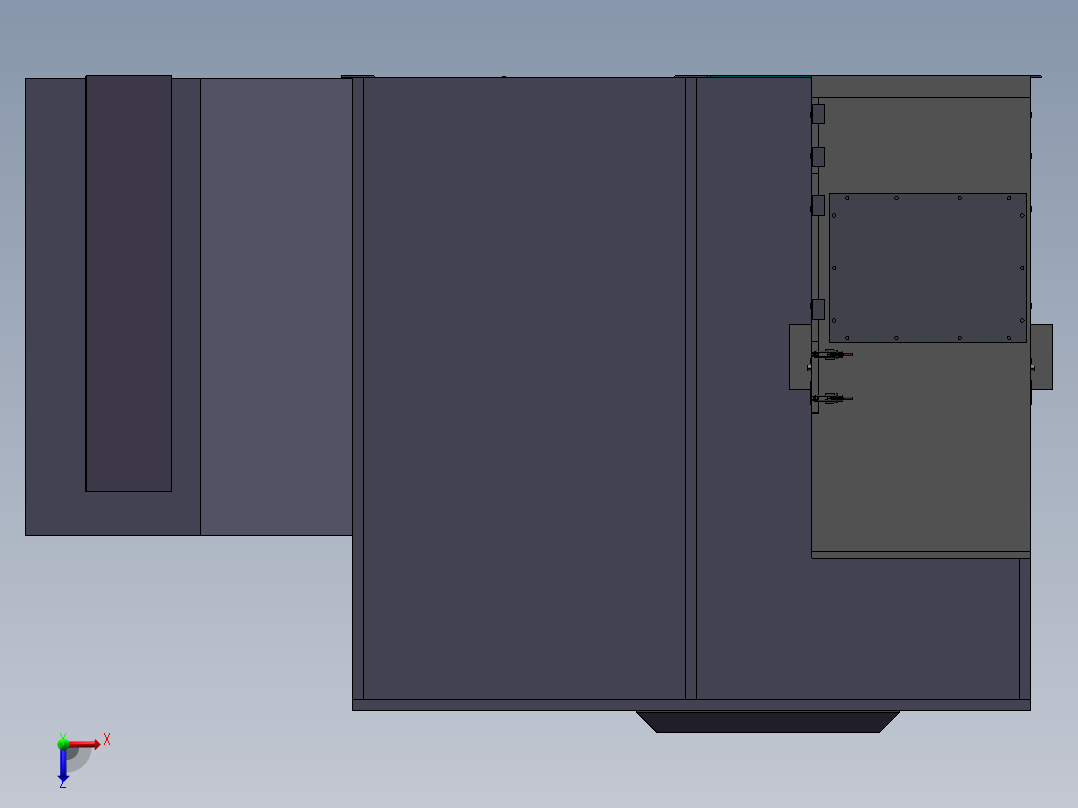 双工位激光焊接设备sw17俯视图