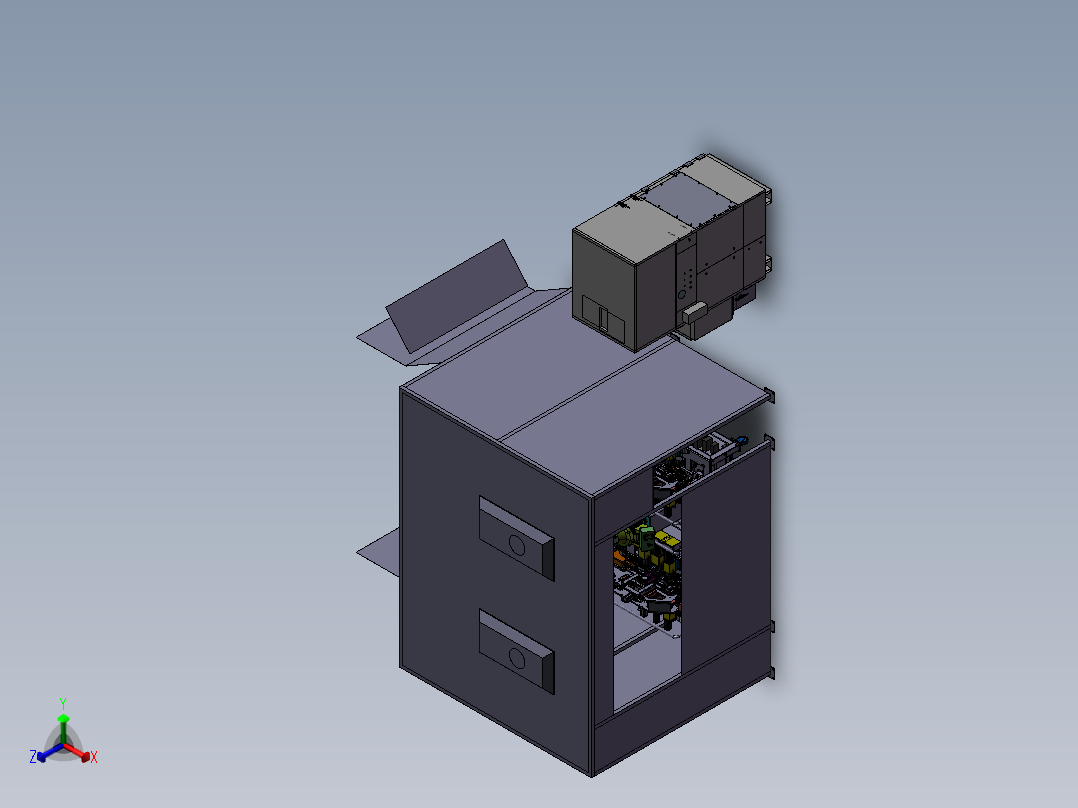 双工位激光焊接设备sw17正等轴测图
