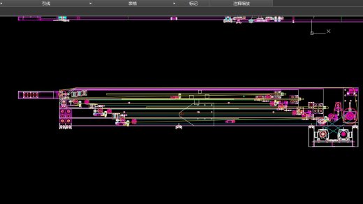四层伸缩皮带机CAD 方案图单张总图 机械设备 CAD图纸文件素材缩略图