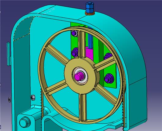 立式金属带锯床_3503