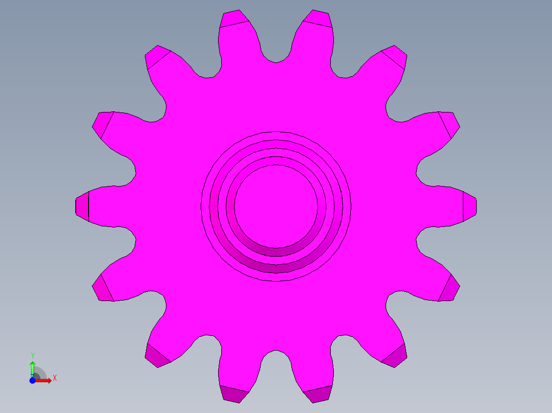 齿轮油泵设计前视图