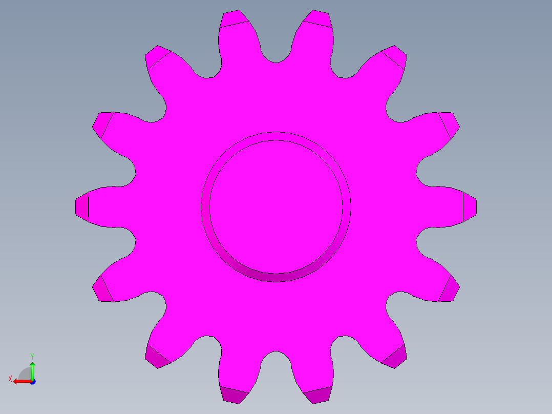 齿轮油泵设计后视图