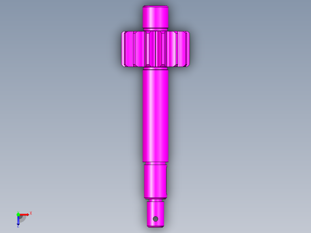 齿轮油泵设计俯视图