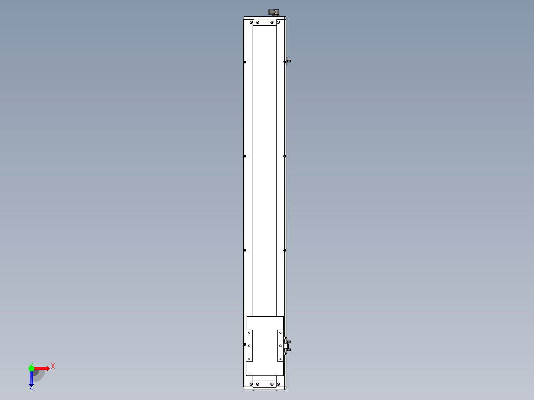 Toyo东佑达直线模组-ECH14-900-BM-200W俯视图