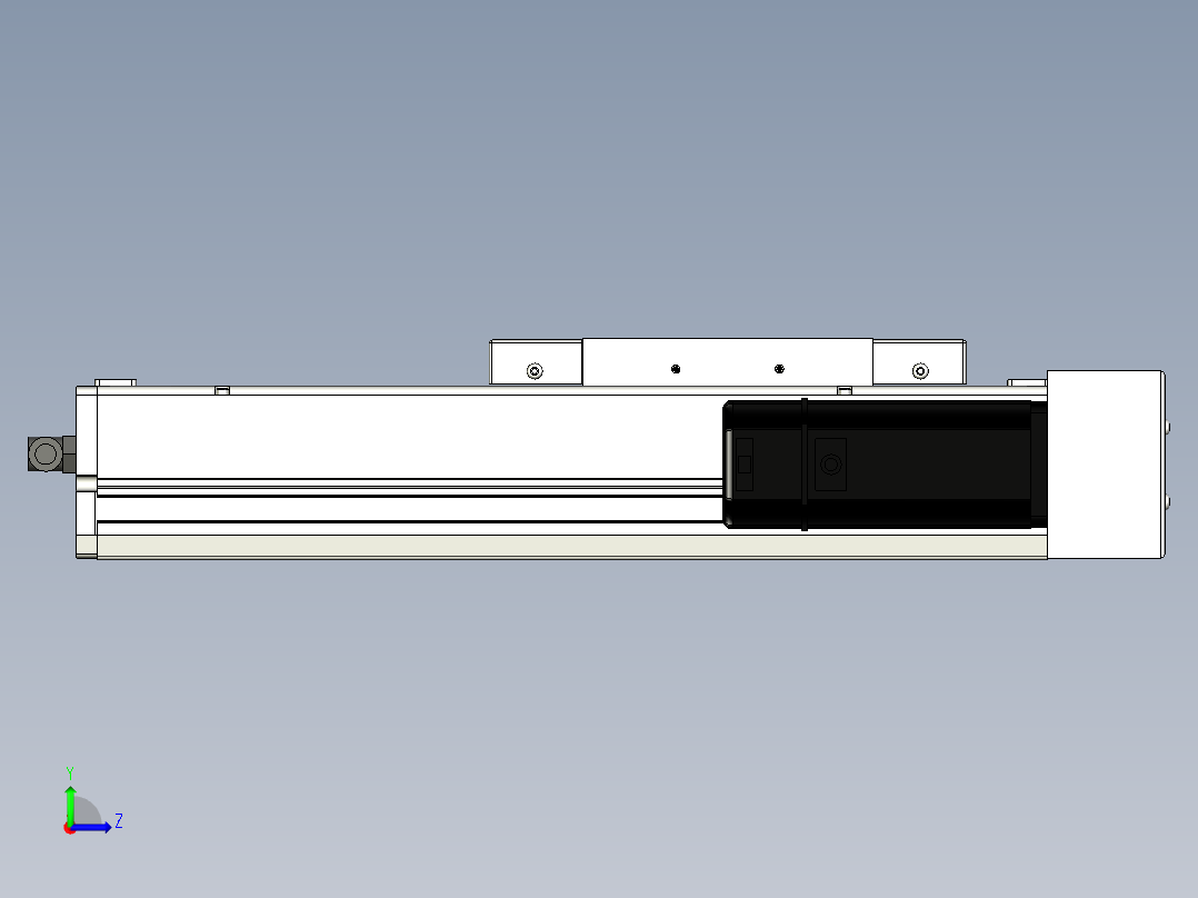 Toyo东佑达直线模组-ECH17-150-BR-400W+煞車左视图