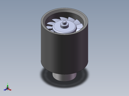 万转电机正等轴测缩略图