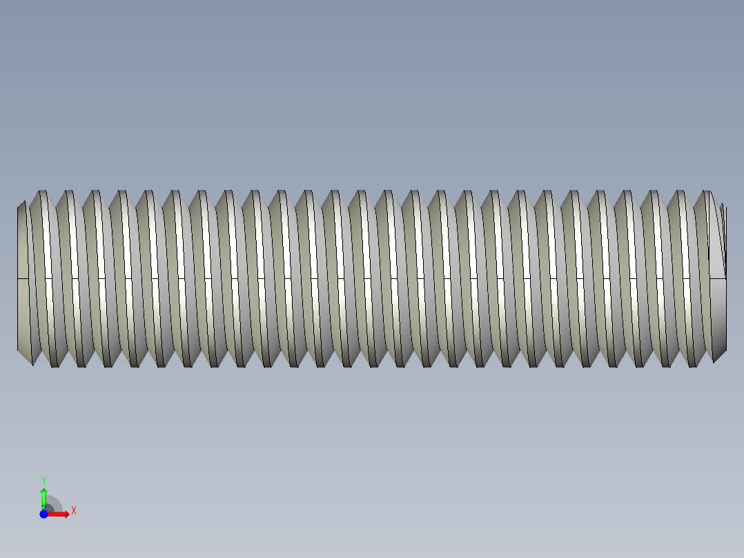 DIN 913-ISO 4026 固定螺钉-M10 L=40.STEP前视图