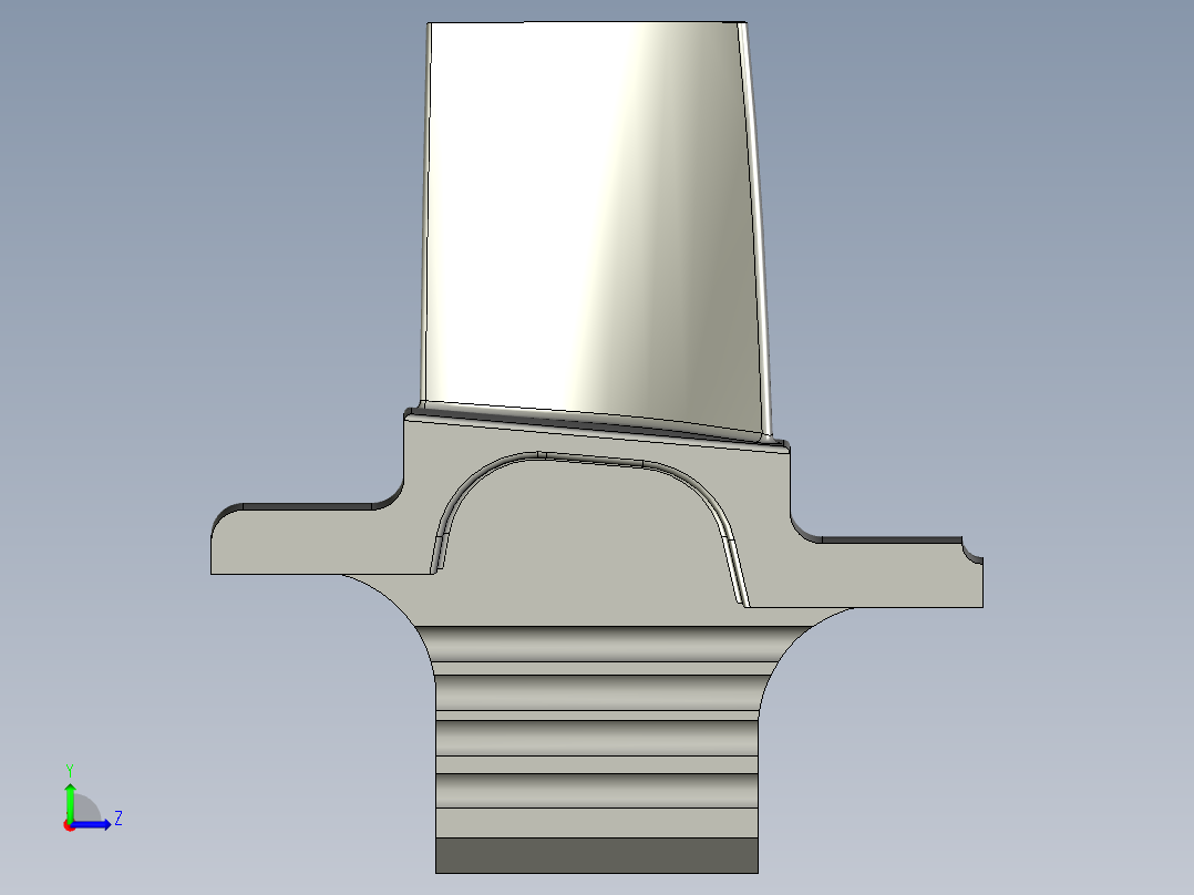涡轮 叶片 涡扇 (26)左视图