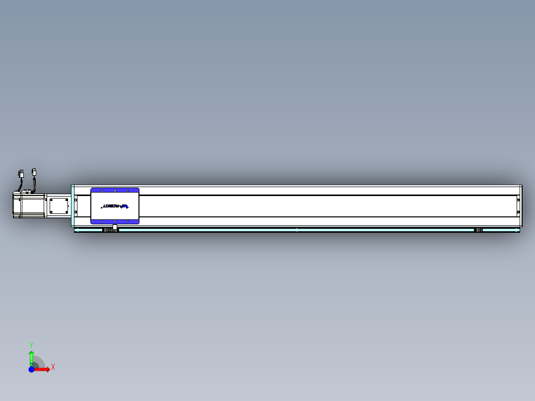 威洛博VC丝杆传动-无尘环境VC14-Lxx-C-S1200-BC-ZP75-C3前视图