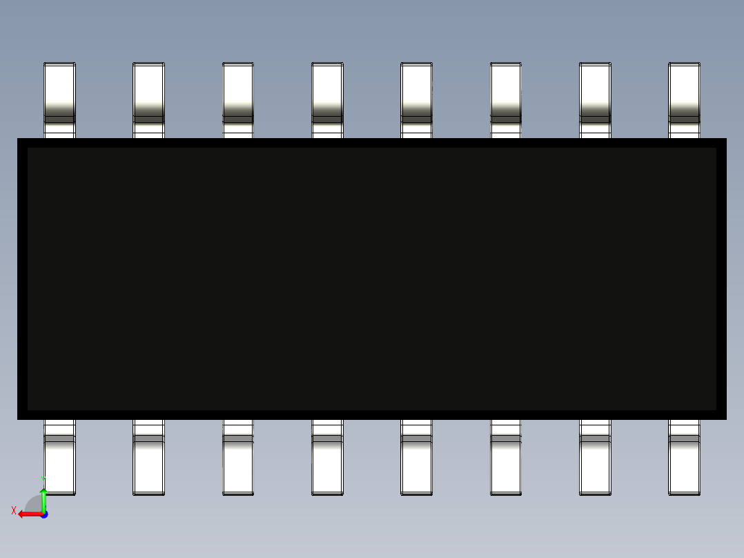 SOIC封装窄8、10、14和16引脚后视图
