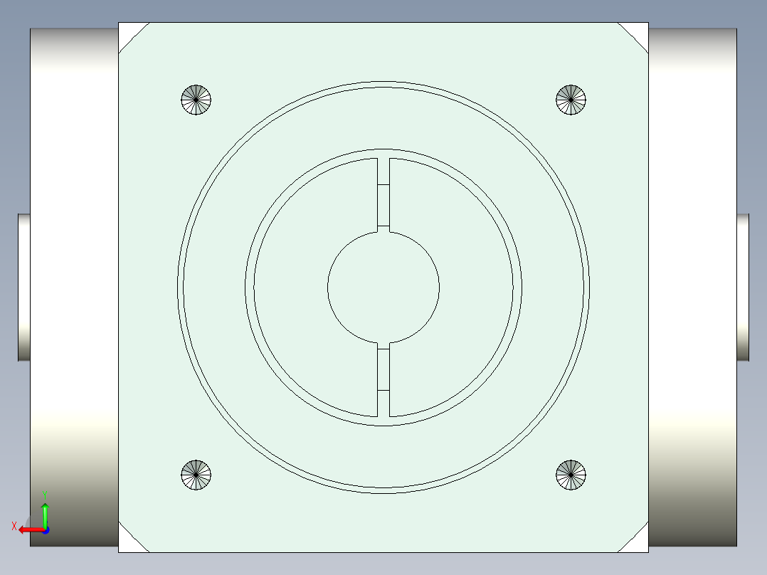 换向器PW90双孔 PLX90-L1 19-70-90-M6.stp后视图