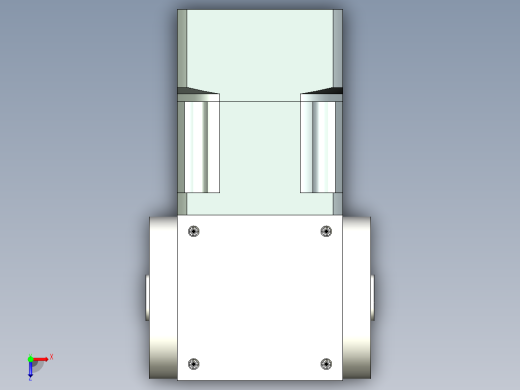 换向器PW90双孔 PLX90-L1 19-70-90-M6.stp俯视缩略图