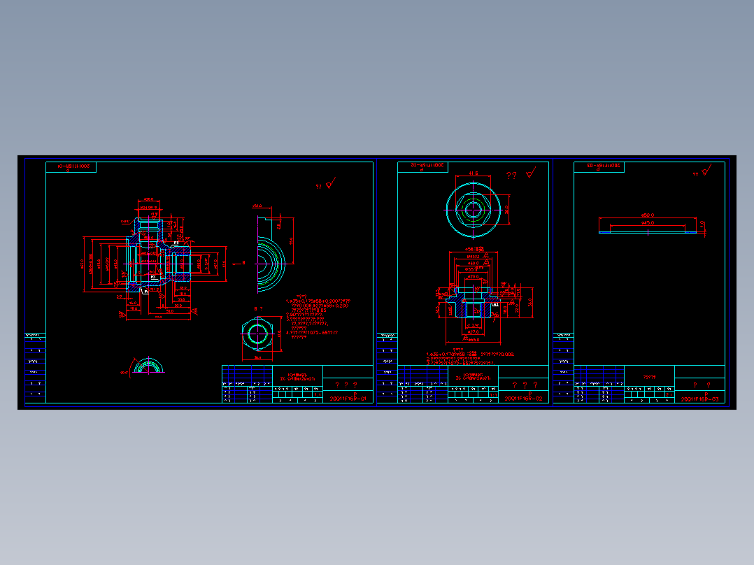 DN20螺纹连接球阀主体零件图纸 20Q11F16R-00