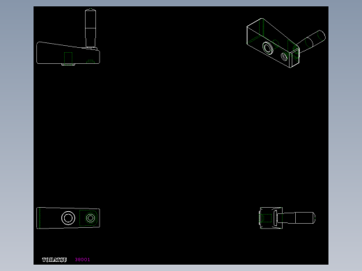 旋轉把手ME-2D多系列多零件图纸模型