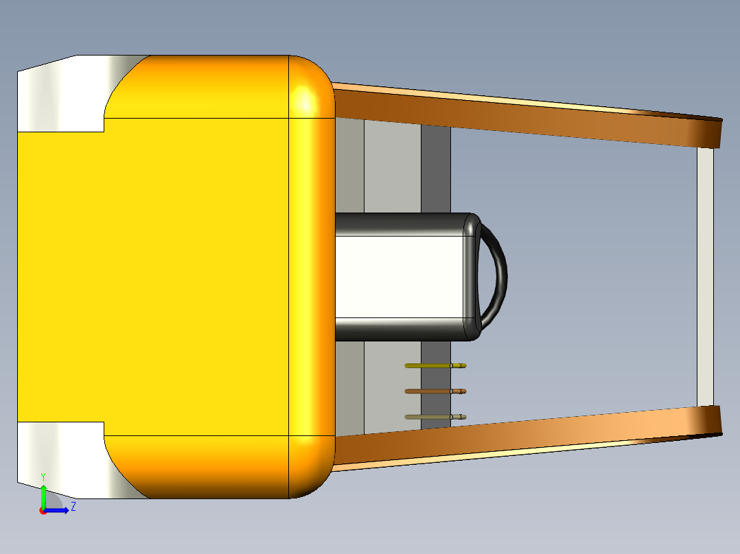 叉车装配模型左视图