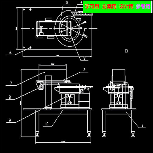 直线振动给料机CAD图（带说明书） 机械设计参考资料设计素材缩略图