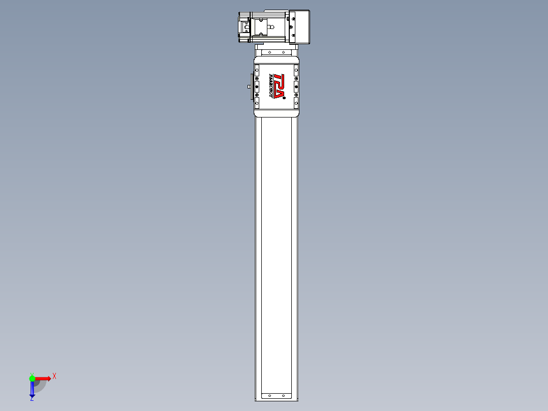 同步带全封闭直线模组TPA-HCB-85D-90-L500-LU-C-P20-N3俯视图
