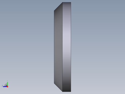 軸端華司2227-3D多系列多零件图纸模型右视缩略图