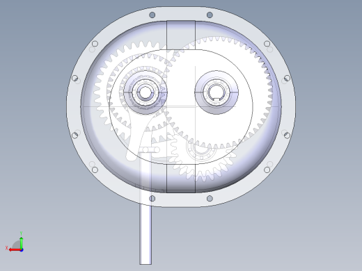 三轴四档变速器catia1027603后视缩略图