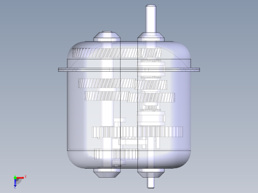 三轴四档变速器catia1027603俯视缩略图