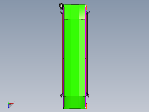 40x80型材框架倾斜皮带输送机3D数模图纸 STEP格式俯视缩略图