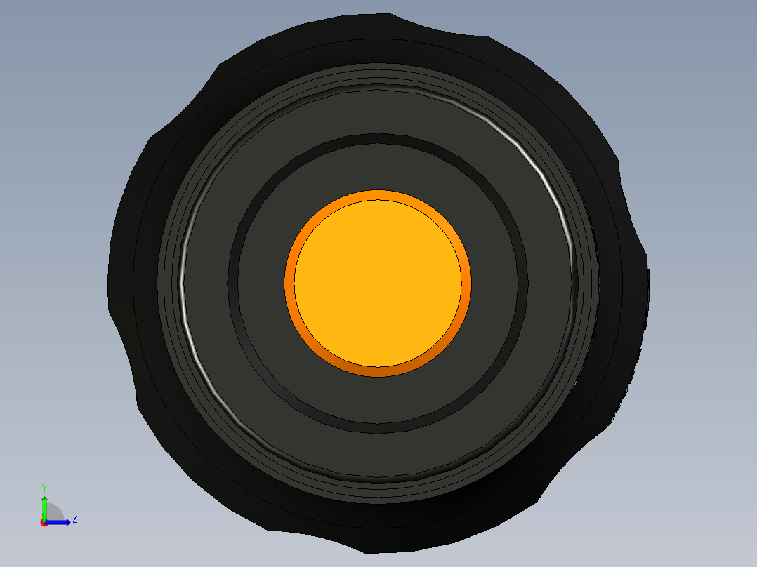 便携式手电筒左视图