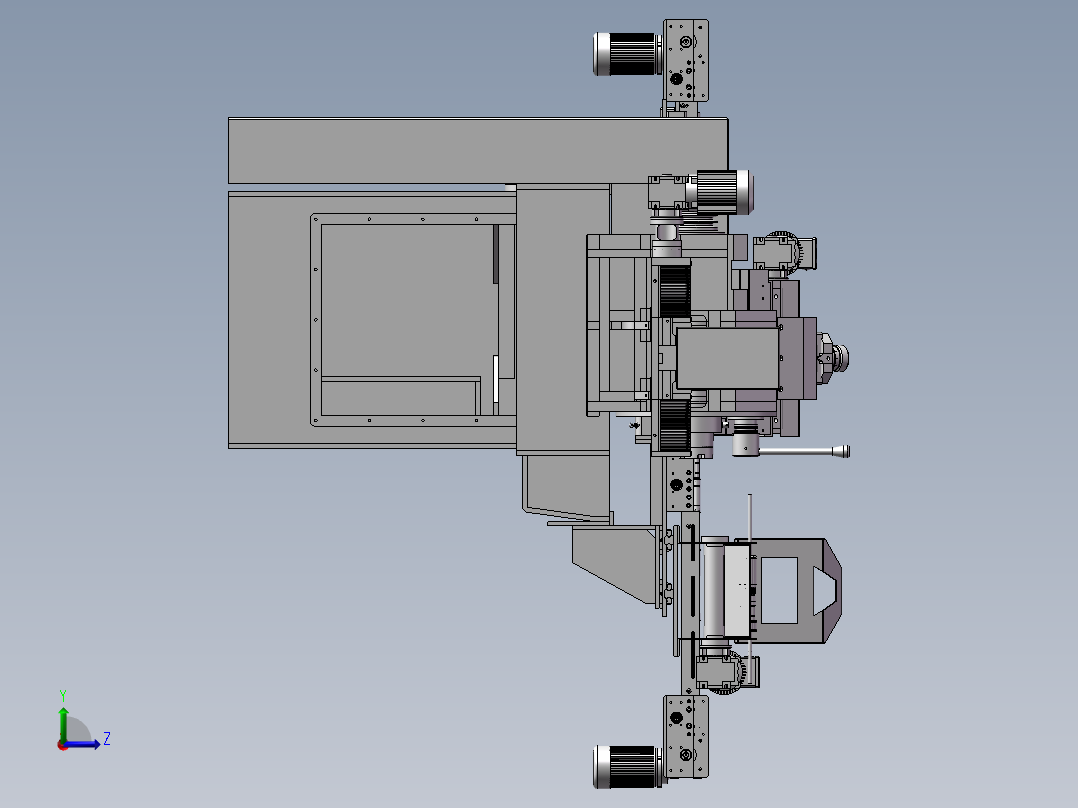 非标自动化加工设备左视图