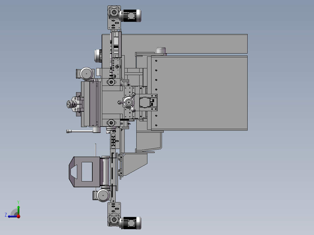 非标自动化加工设备右视图