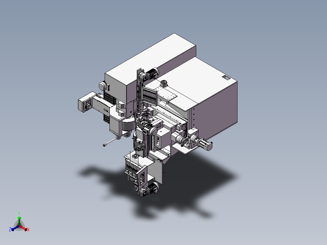 非标自动化加工设备正等轴测图